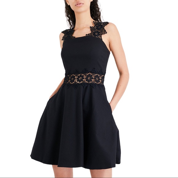 Ted Baker Dresses & Skirts - TED BAKER Monaa Black Lace Trimmed Dress 2